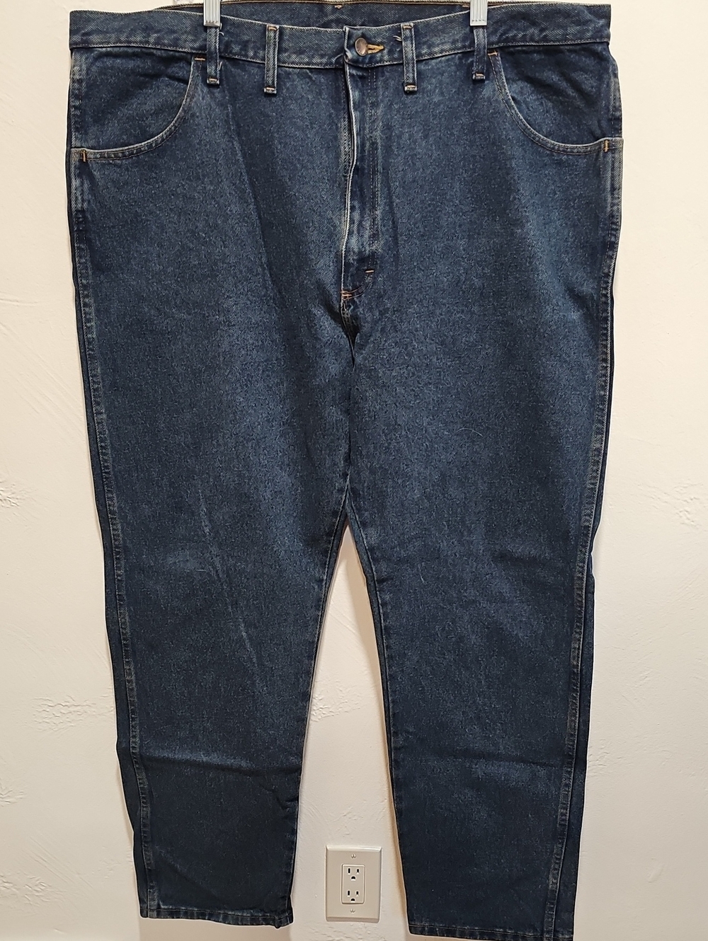 Rustler Men's Dark Blue Relaxed Jeans